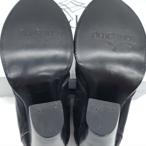 Old Gringo Marillyn Short 6 Inch Black Heeled Boot Women's Size 7 B - Picture 11 of 15